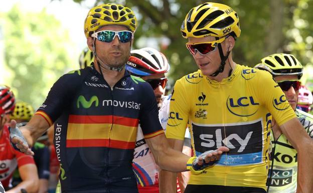 Valverde considera que el positivo de Froome es una «mala noticia para el ciclismo»