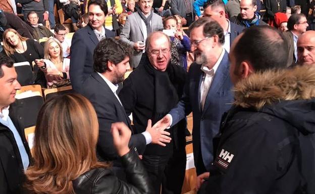 López Miras y Diego Conesa arropan en Cataluña a los candidatos de PP y PSOE