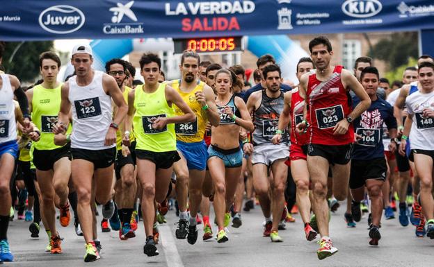 Mohamed Katir y Paloma Sánchez reinan por tercer año en la San Silvestre de Murcia