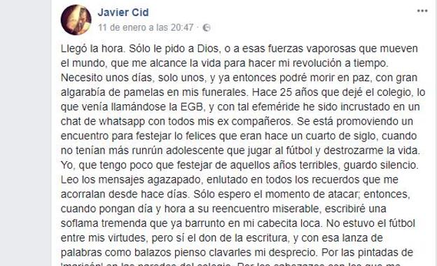 La respuesta de una víctima de 'bullying' a los que le han invitado a una cena de excompañeros de clase