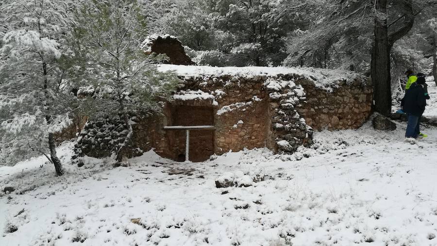 La nieve tiñe de blanco algunos puntos de la Región