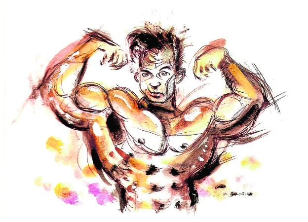 Un científico en el gimnasio