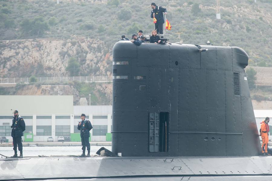 Cospedal en Cartagena: «Los primeros submarinos S-80 podrían estar listos en 2022»
