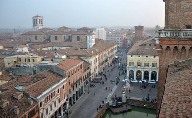 Ferrara, ciudad artística entre espectaculares paisajes