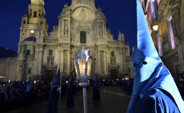 Horario, itinerario y cortes de tráfico de la procesión del Viernes de Dolores en Murcia