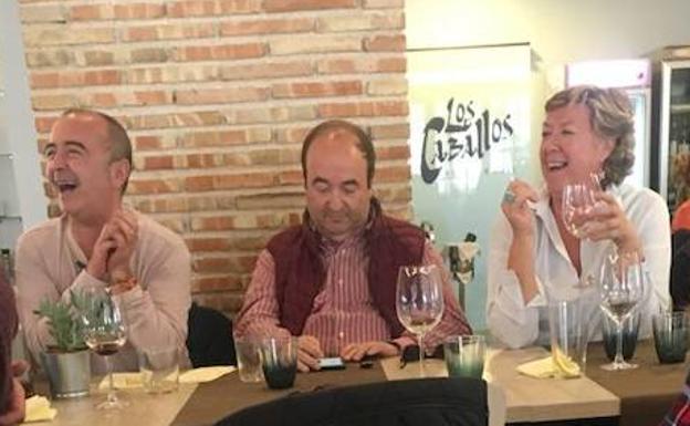 Iceta comparte comida con Barreiro en La Manga