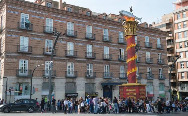 La Sardina, lista para ser pasto de las llamas