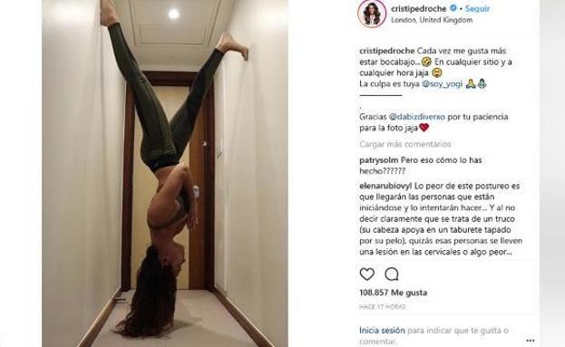 ¿Habilidad o montaje? La increíble foto que ha subido Cristina Pedroche