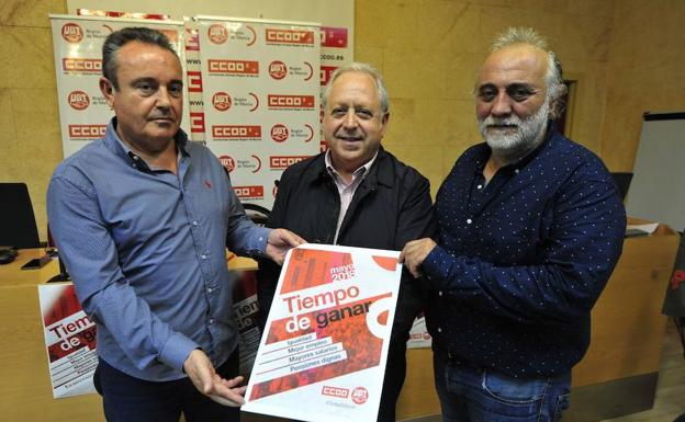 UGT, CCOO y USO convocan este martes la tradicional manifestación por el 1º de Mayo en Murcia