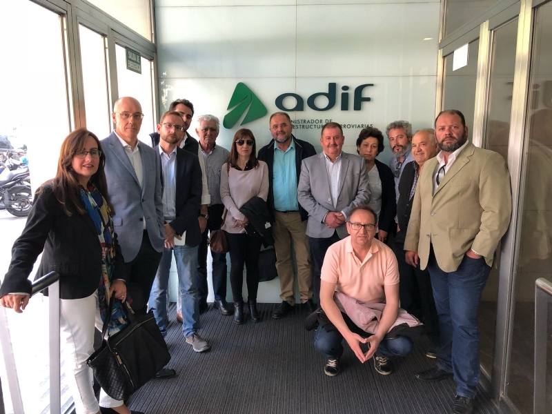 Adif expone las prestaciones del nuevo trazado del Corredor Mediterráneo en Totana