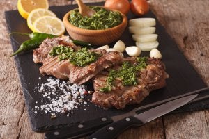 Lomo alto con chimichurri