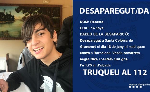 Los Mossos buscan a un menor de 14 años desaparecido en Santa Coloma