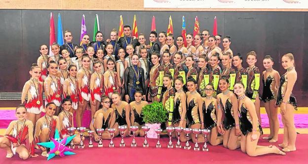 Las gimnastas cartageneras mandan en la Copa de España