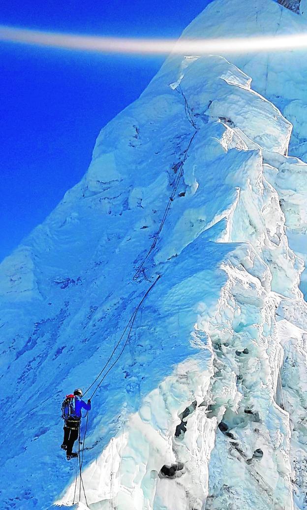 Lágrimas frente al Everest