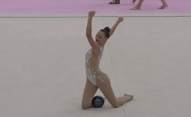 La murciana María Torrecillas, plata en gimnasia senior con pelota