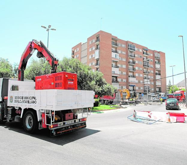 Una obra de Hidrogea corta una semana el tráfico en Ciudad Jardín