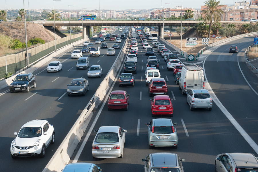 Las autovías de la Región, entre las más afectadas del país por la operación salida del fin de semana