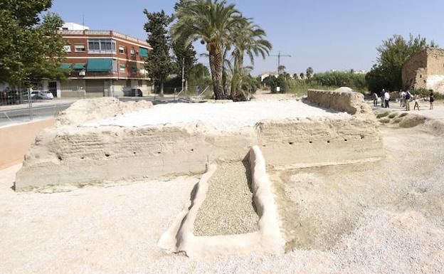 El entorno del Molino del Batán, enclave turístico del nuevo itinerario patrimonial de la Huerta de Murcia