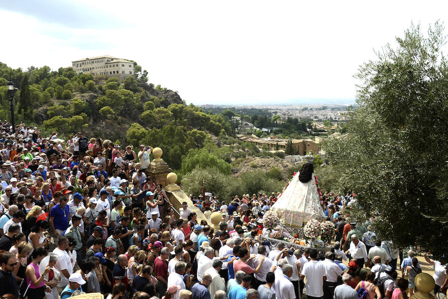 La Virgen de la Fuensanta vuelve a Murcia para dar inicio a la Feria