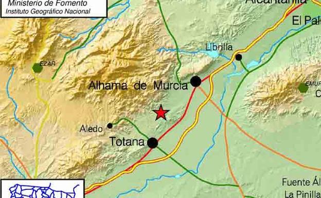 Un temblor de 2 grados sacude Totana