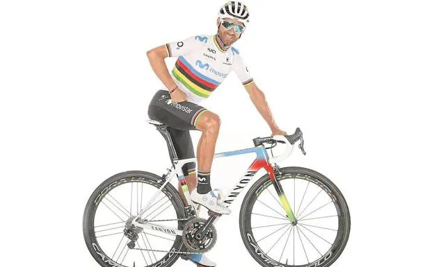 Valverde estrena con los colores de campeón del mundo para el Giro de Lombardía | La Verdad