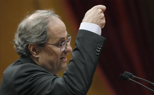 Torra ve «superada» la fase de Estatutos y pide a Sánchez la autodeterminación