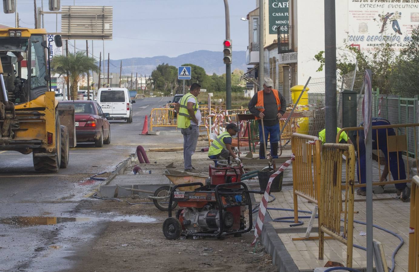 Vecinos del Albujón piden cambiar una obra para que no se inunden sus casas