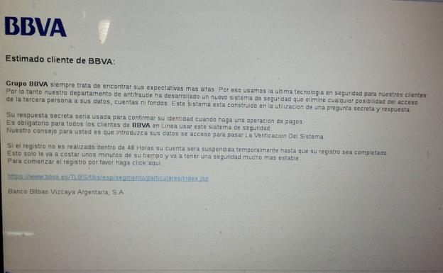 Alertan de unos emails falsos para estafar a clientes de bancos