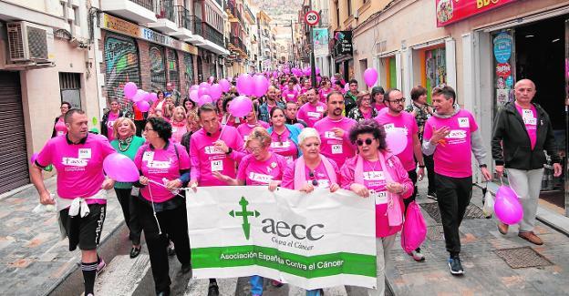 Marcha rosa contra el cáncer de mama