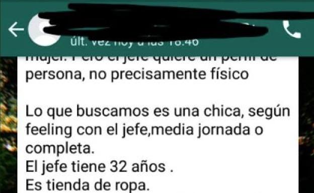 Una chica comparte la «asquerosa» propuesta que le hicieron al apuntarse a una oferta de trabajo