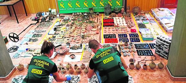 Nuevo golpe a las redes que expolian los yacimientos arqueológicos