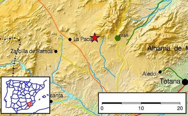 Un seísmo de 2 grados de magnitud sacude el norte de Lorca
