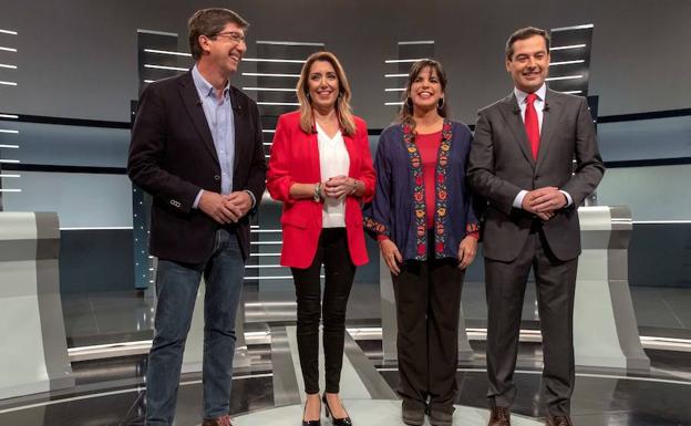 El último debate en Andalucía aleja a los candidatos de cualquier acuerdo