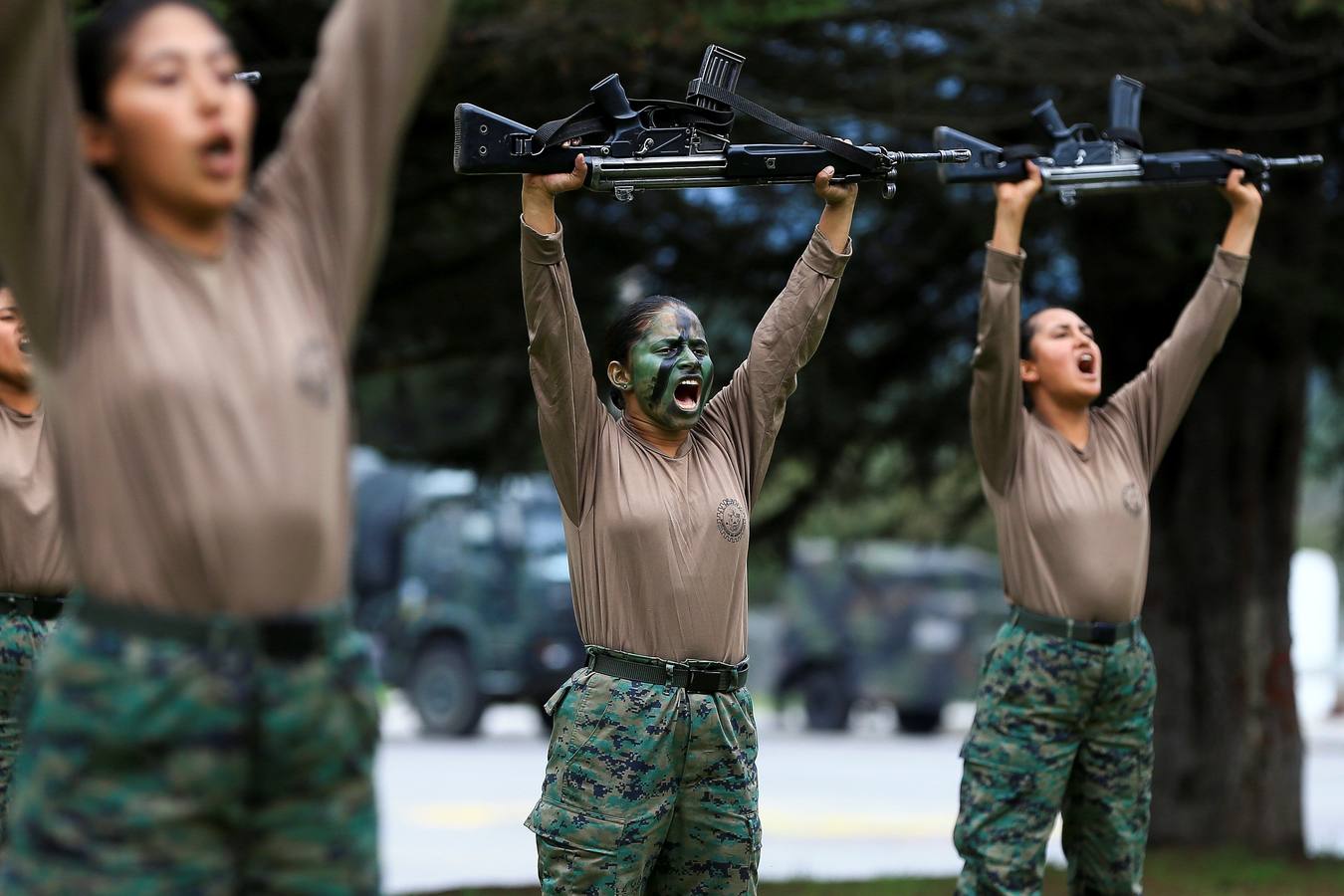 Mujeres preparadas para la guerra