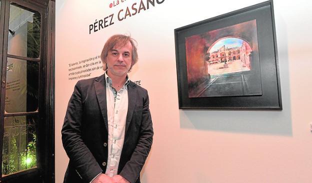 El pintor Pérez Casanova, en Huerto Ruano