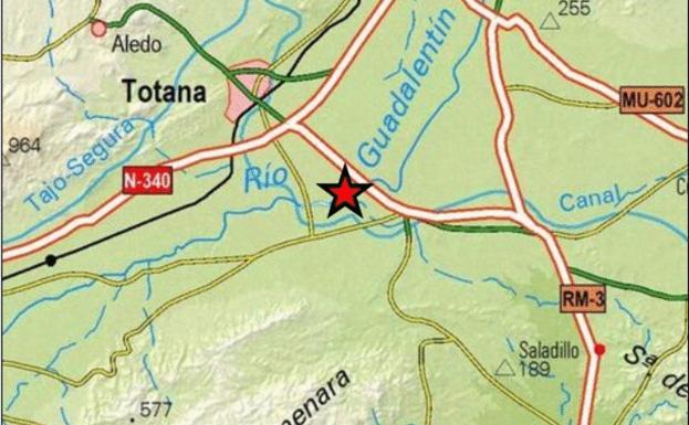 Un terremoto de 2,1 grados sacude Totana