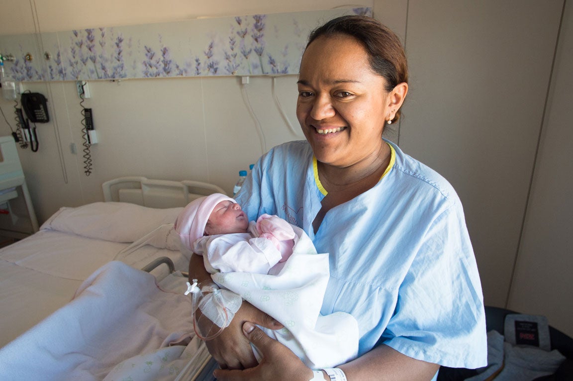 Alejandra Delgadillo, primer nacimiento del año en la Región