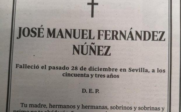 La hilarante esquela de unos familiares a su fallecido: «Seguramente esté en el bar de enfrente»