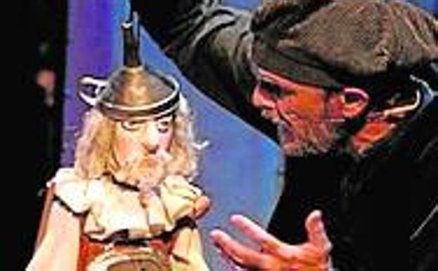 Un anciano titiritero y el ingenioso hidalgo