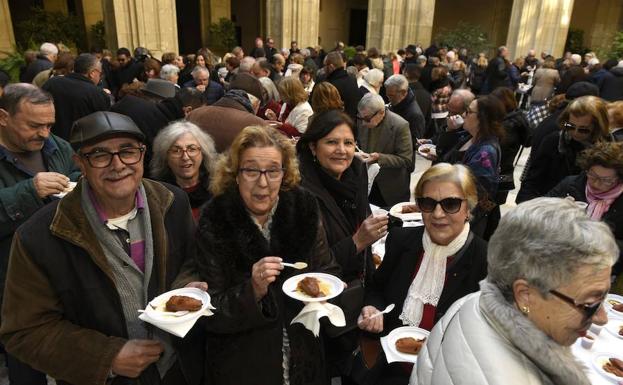 Boniatos para celebrar la fiesta en honor al patrón de la diócesis de Cartagena en Murcia