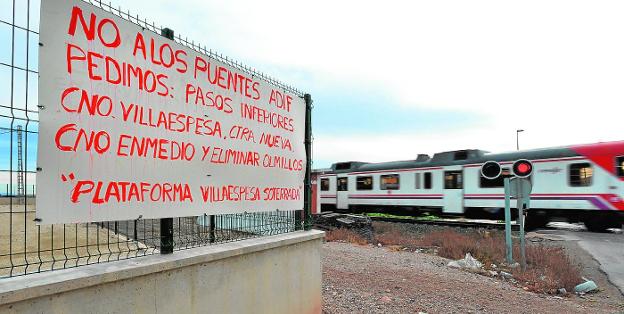 Los damnificados por el AVE en Lorca reclaman el mismo trato dispensado a Murcia y Totana