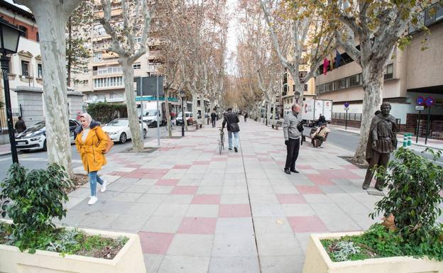 La peatonalización total del paseo Alfonso X de Murcia concluirá este otoño