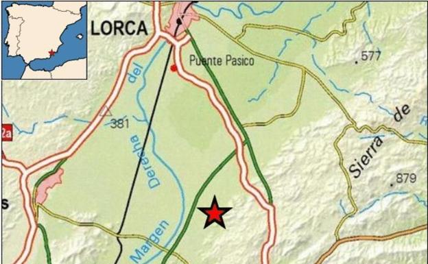 Un leve temblor de magnitud 2 se deja notar de madrugada en Lorca y Puerto Lumbreras