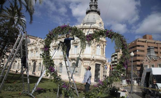 Parejas de Cartagena podrán fotografiarse en un corazón vegetal por San Valentín
