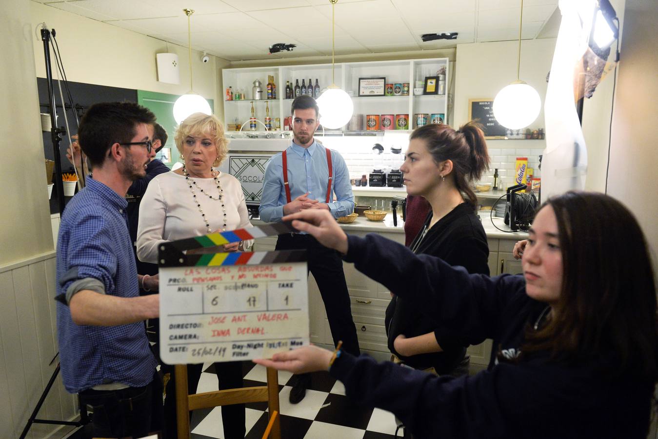 Bárbara Rey participa en el rodaje del quinto corto de José Antonio Valera