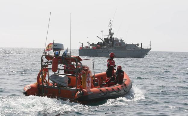 Simulacro de rescate de Salvamento Marítimo en aguas de Águilas
