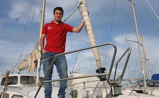 El regatista murciano José Manuel Ruiz, subcampeón de España de la clase 470