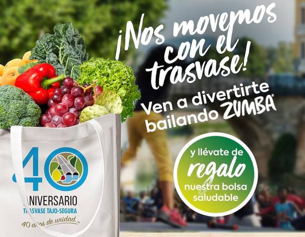 Proexport repartirá una bolsa de productos cultivados gracias al Trasvase en una sesión de zumba