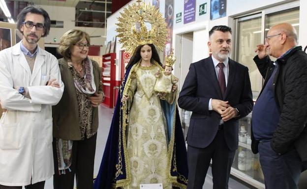 Restauran la talla de la Virgen del Rosario de La Alberca