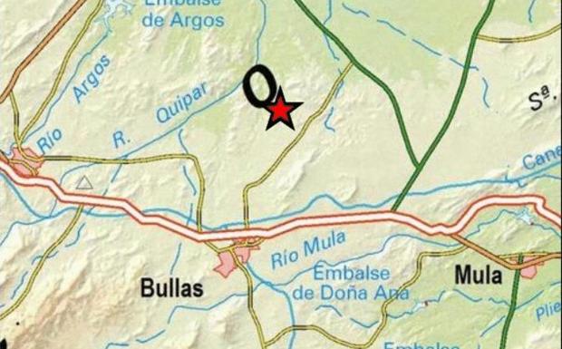 Bullas se despierta con un terremoto de 3,6 grados